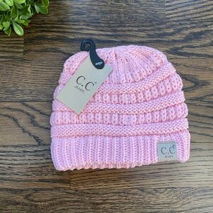 NWT C.C Baby Pink Knit Beanie